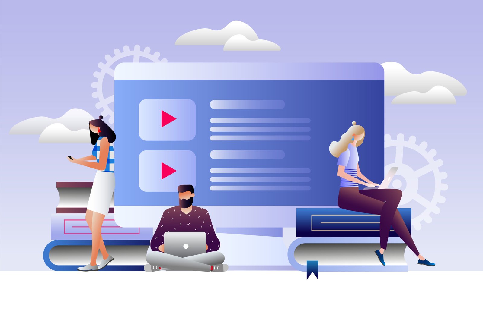 Tutorial infographic, graduation, e-learning research, universit